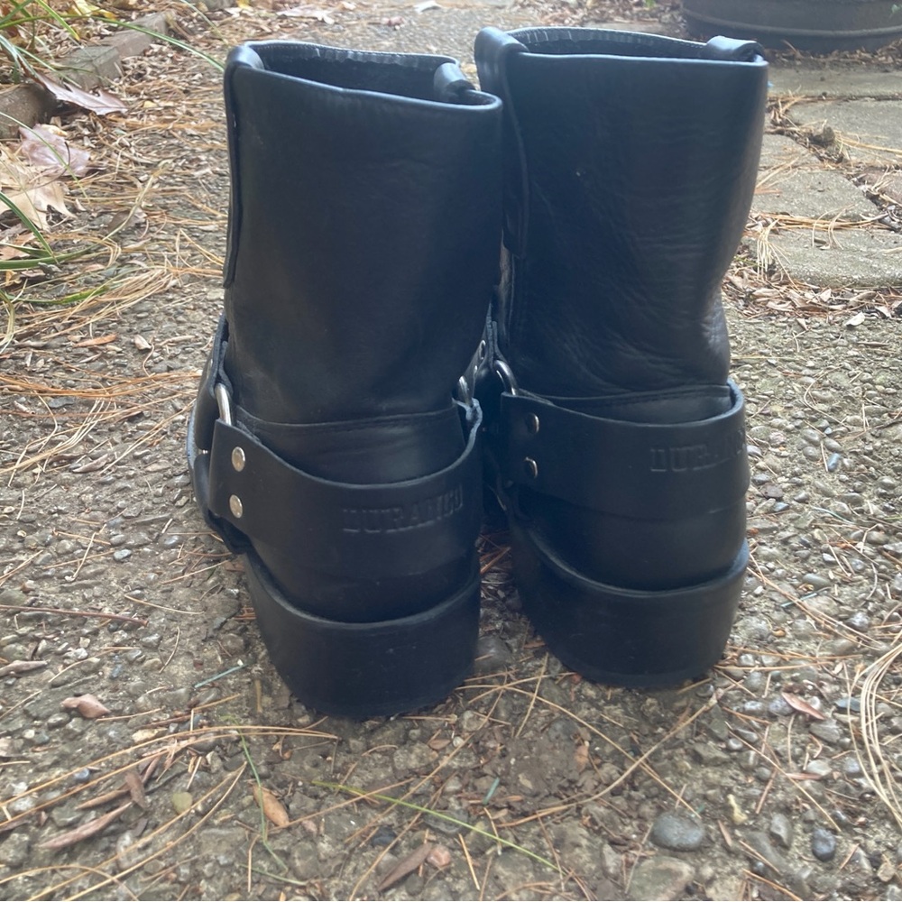Men's Durango Black Leather Hsrness Boots DB710 Sz 9.5D 7” Shaft - Picture 4 of 11